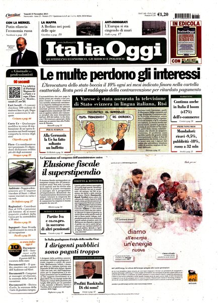 Italia oggi : quotidiano di economia finanza e politica